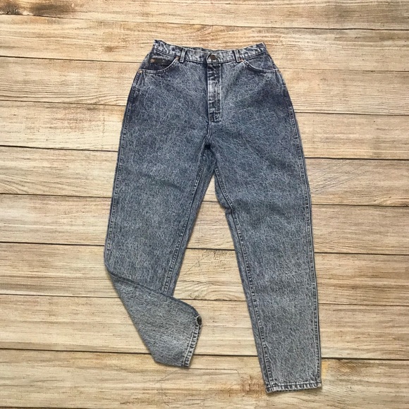Lee Denim - Original Vintage Lee High Waist Acid Washed 16L